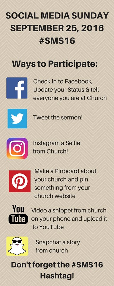 Social Media Sunday 2016 Ways to Participate