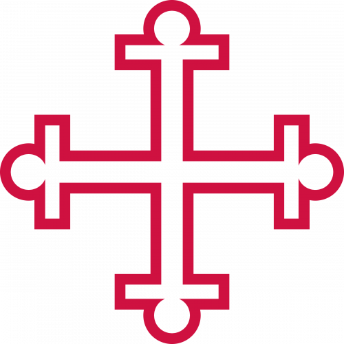 The stylized red cross of the Diocese of Central New York